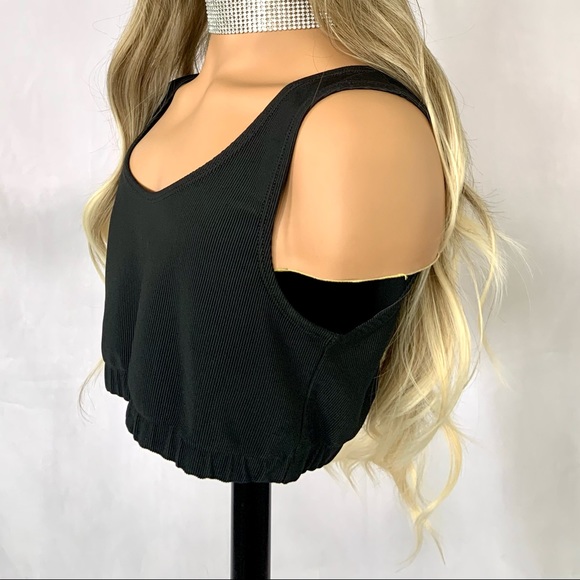 Long Ash Blonde Curling Iron Safe Fiber Wig with Bangs/Effortless Style - Picture 4 of 15